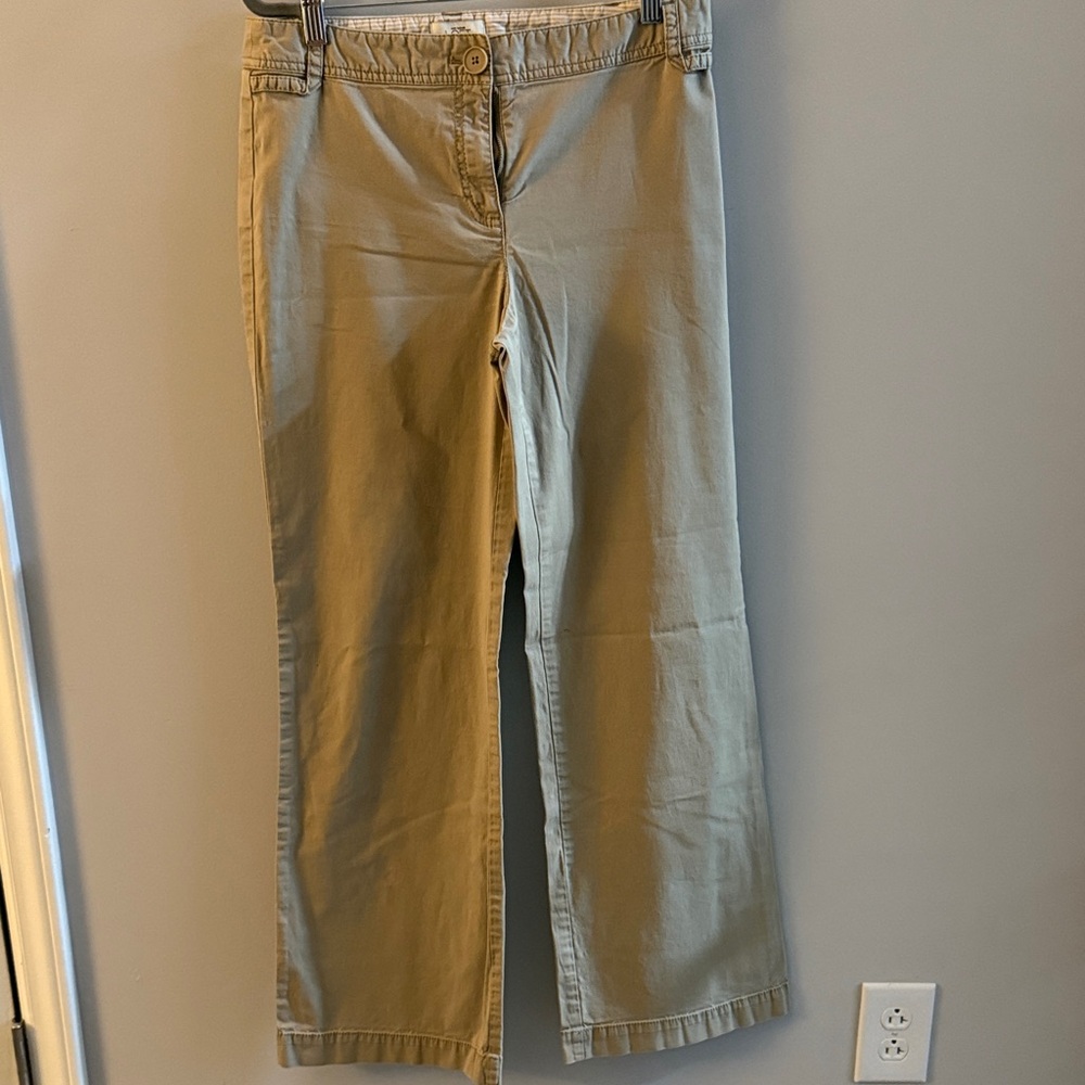 Anne Taylor LOFT Beige Casual Julie Trousers